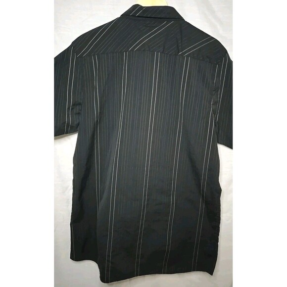 Rusty Short Sleeve Button Shirt, Sz XL, Black, Print - Picture 5 of 7